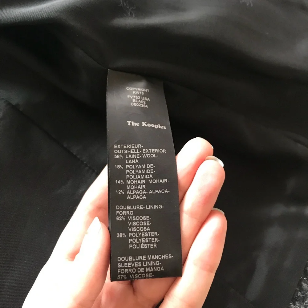The kooples wool blend jacket